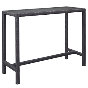 Hawthorne Collection Patio Pub Table in Espresso