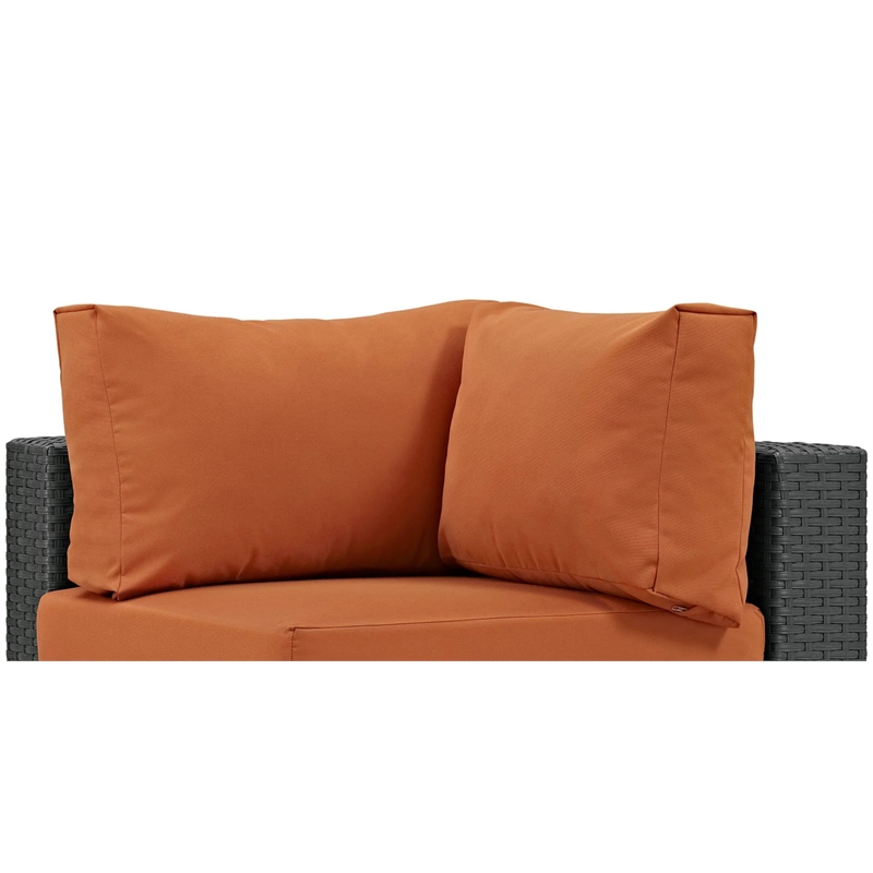 Hawthorne Collection Patio Corner Chair in Canvas Tuscan