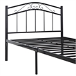 Hawthorne Collection Twin Metal Bed in Black