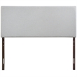 Hawthorne Collections Fabric Sky Gray Panel Headboard Contemporary 78.5