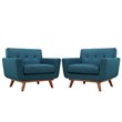 Hawthorne Collection Accent Chair in Azure (Set of 2)