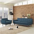 Hawthorne Collection 2 Piece Sofa Set in Azure