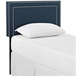 Hawthorne Collection Fabric Upholstered Twin Headboard in Azure