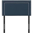 Hawthorne Collection Fabric Upholstered Twin Headboard in Azure
