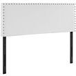 Hawthorne Collections Modern Vinyl Upholstered Full Headboard in White