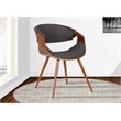 Hawthorne Collections Dining Chair in Walnut and Charcoal