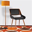 Hawthorne Collections Wood Walnut and Black Dining Chair 31