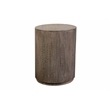 Hawthorne Collections Mango Wood Gray Wash End Table Round 24