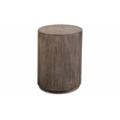 Hawthorne Collections Mango Wood Gray Wash End Table Round 24