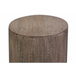Hawthorne Collections Mango Wood Gray Wash End Table Round 24