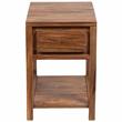 Avalon Mid-Century Modern Sheesham Wood End Table With Drawer
