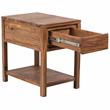 Avalon Mid-Century Modern Sheesham Wood End Table With Drawer
