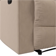 Hawthorne Collections Transitional Polyester Microfiber Recliner in Beige