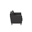 Hawthorne Collections Transitional Fabric Loveseat in Heather Gray