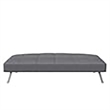 Hawthorne Collections Tufted Contemporary Fabric Sleeper Sofa in Charcoal