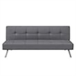 Hawthorne Collections Tufted Contemporary Fabric Sleeper Sofa in Charcoal