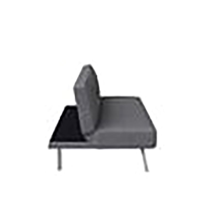 Hawthorne Collections Tufted Contemporary Fabric Sleeper Sofa in Charcoal