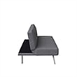 Hawthorne Collections Tufted Contemporary Fabric Sleeper Sofa in Charcoal