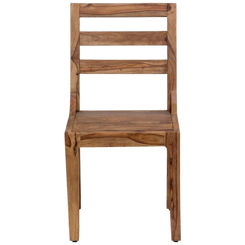 Avalon Mid-Century Modern Sheesham Dining Chair in Natural (Set of 2)