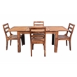 Avalon Mid-Century Modern Sheesham Wood 52 Dining Table with Butterfly Extension