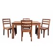 Avalon Mid-Century Modern Sheesham Wood 52 Dining Table with Butterfly Extension