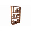 Urban Contemporary Asymmetric Solid Sheesham Wood Bookshelf