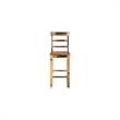 Hawthorne Collections 30'' Ladderback Wood Slat Back Bar Chair in Natural (Set of 2)