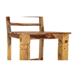 Hawthorne Collections 30'' Ladderback Wood Slat Back Bar Chair in Natural (Set of 2)
