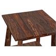 Hawthorne Collections Solid Sheesham Wood Harvest Brown End Table Square 24