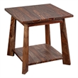 Hawthorne Collections Solid Sheesham Wood Harvest Brown End Table Square 24