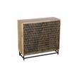 Honeycomb Solid Mango Wood Two Door Cabinet