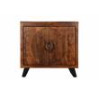 Spiral Solid Mango Wood Two Door Cabinet