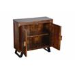 Spiral Solid Mango Wood Two Door Cabinet