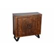 Spiral Solid Mango Wood Two Door Cabinet
