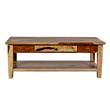 Sante Fe Solid Sheesham Wood Coffee Table w/ Drawer