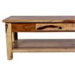 Sante Fe Solid Sheesham Wood Coffee Table w/ Drawer