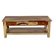 Sante Fe Solid Sheesham Wood Coffee Table w/ Drawer