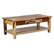 Sante Fe Solid Sheesham Wood Coffee Table w/ Drawer