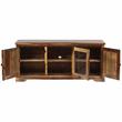 Hawthorne Collections Solid Wood Brown TV Stand Rectangular 64