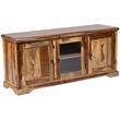 Hawthorne Collections Solid Wood Brown TV Stand Rectangular 64