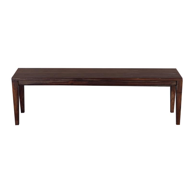 Hawthorne Collections Solid Sheesham Wood Dining Bench - Gray