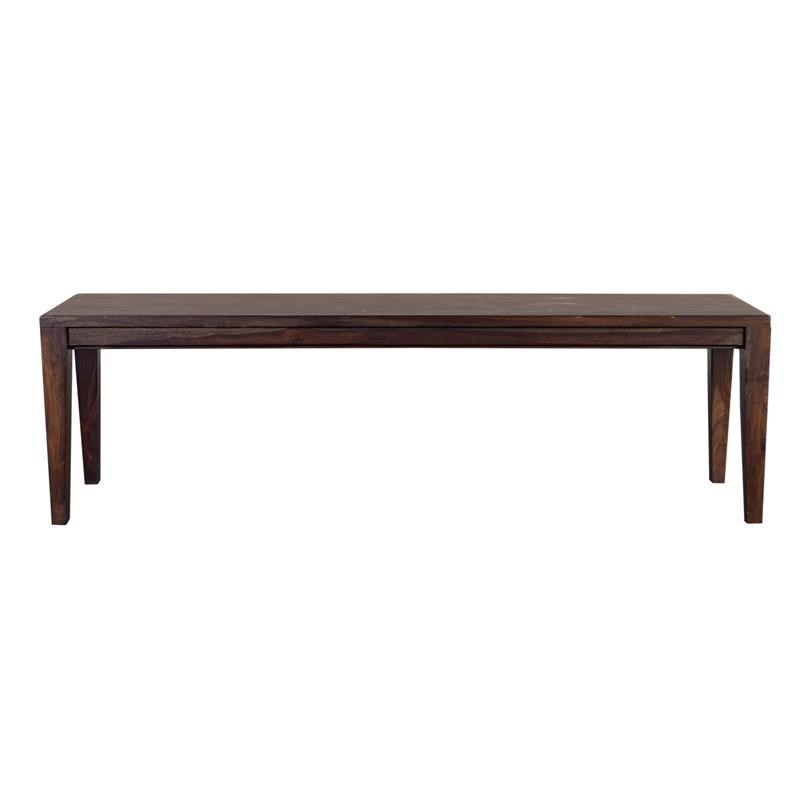 Hawthorne Collections Solid Sheesham Wood Dining Bench - Gray