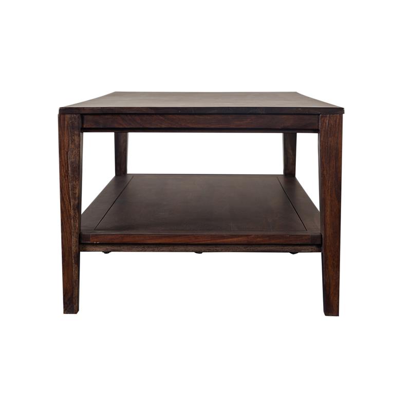 Hawthorne Collections Solid Sheesham Wood Coffee Table - Gray