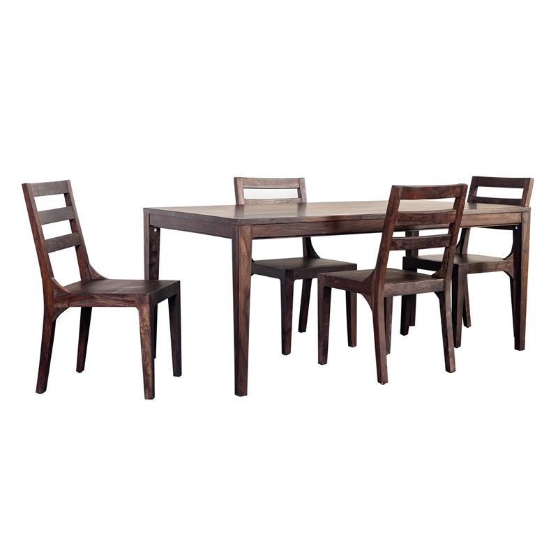 Hawthorne Collections Solid Sheesham Wood Dining Table - Gray