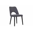 Hawthorne Collections Upholstered Gray Dining Chair Rectangular Foam Padding 35