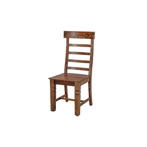 Hawthorne Collections Sante Fe Wood Ladderback Dining Chair in Brown (Set of 2)
