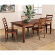 Hawthorne Collections Sante Fe Wood Ladderback Dining Chair in Brown (Set of 2)