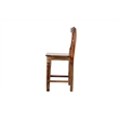 Hawthorne Collections Sante Fe Sheesham Wood Counter Chair in Brown (Set of 2)
