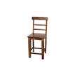 Hawthorne Collections Sante Fe Sheesham Wood Counter Chair in Brown (Set of 2)