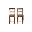 Hawthorne Collections Sante Fe Sheesham Wood Counter Chair in Brown (Set of 2)